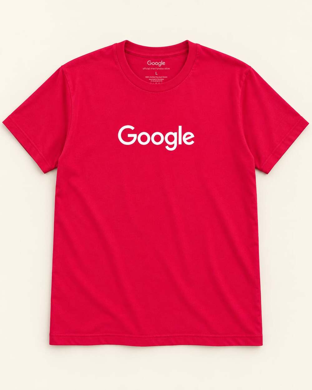 Google Official Merch Red Logo Graphic Tee Size L Tech Y2K Streetwear